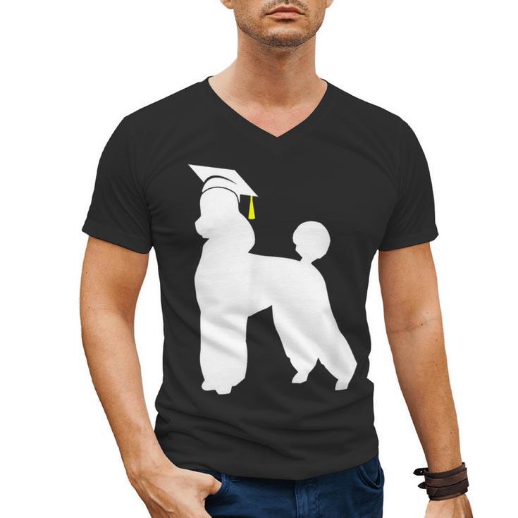 Poodle Graduation Dog Graduate Men's V-Neck T-Shirt