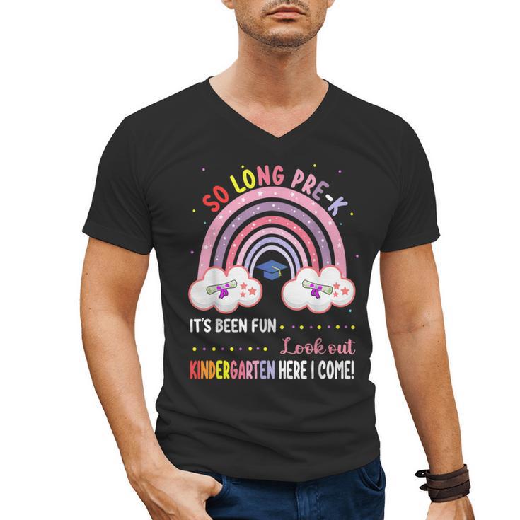 Pre k Graduation Class 2025 Graduate Pre-k Rainbow Girls Men's V-Neck T-Shirt