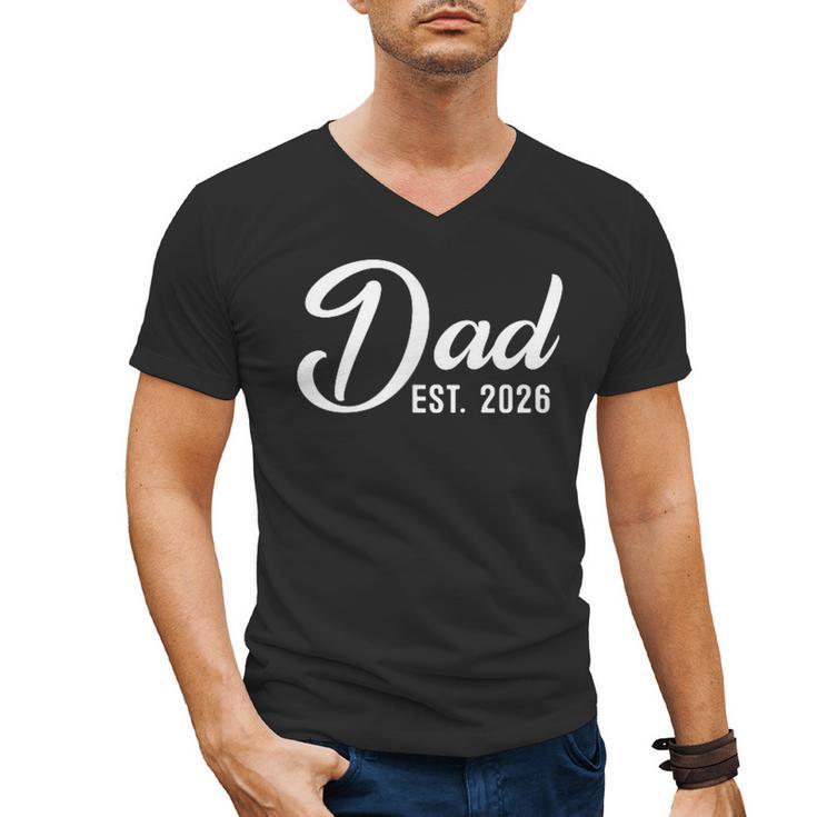 Pregnancy Announcement Daddy New Dad First Time Dad 2026 Men's V-Neck T-Shirt