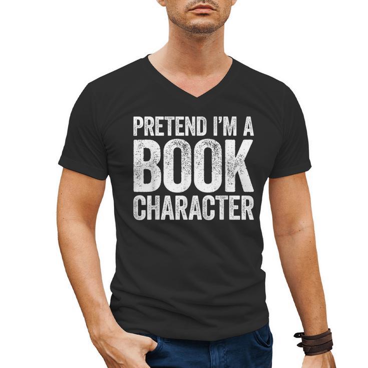 Pretend I'm A Book Character Shirt Adult Kids Costume Men's V-Neck T-Shirt