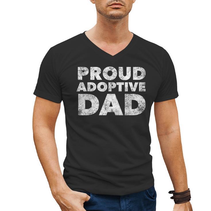 Proud Adoptive Dad Adoption Proud Father Men's V-Neck T-Shirt