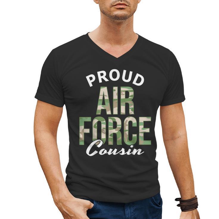 Proud Air Force Cousin Deployment Homecoming Graduation Men's V-Neck T-Shirt