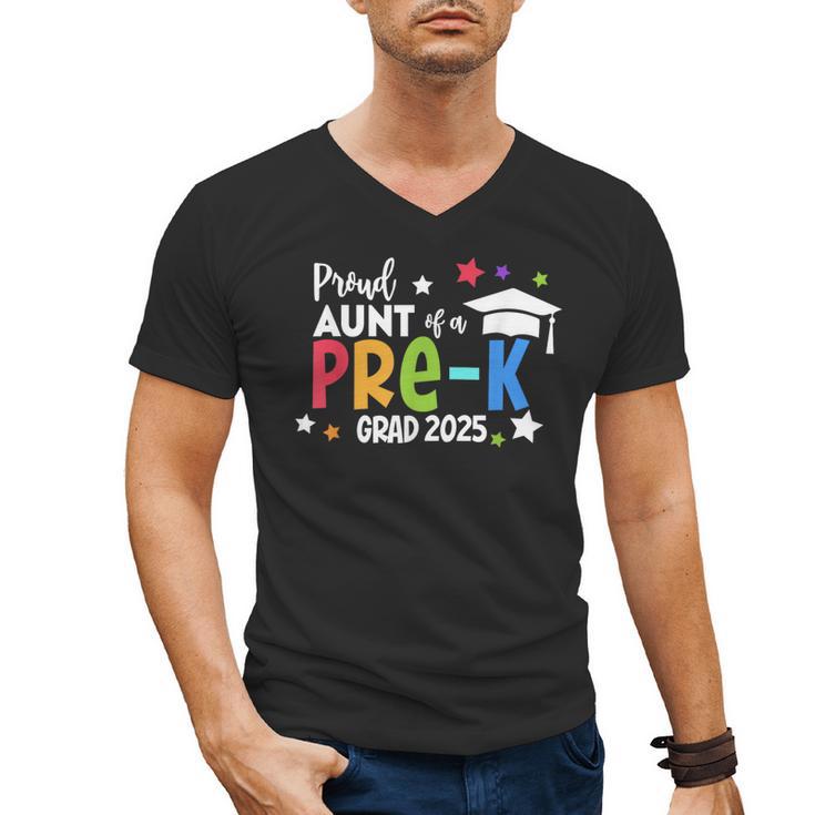 Proud Aunt Of A Pre-K 2025 Graduate Class Of 2025 Graduation Men's V-Neck T-Shirt