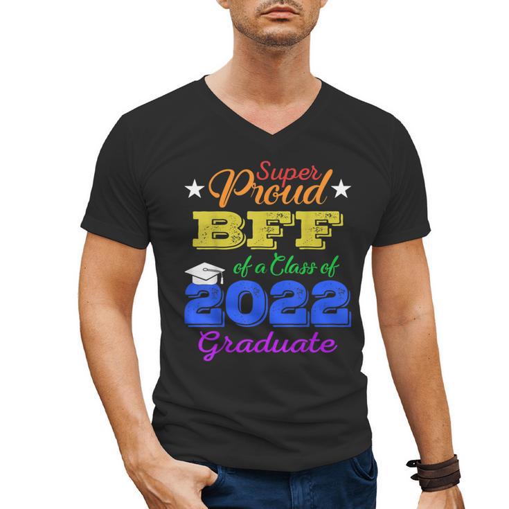 Proud Bff Of 2022 Graduate Class 2022 Graduation Family Men's V-Neck T-Shirt