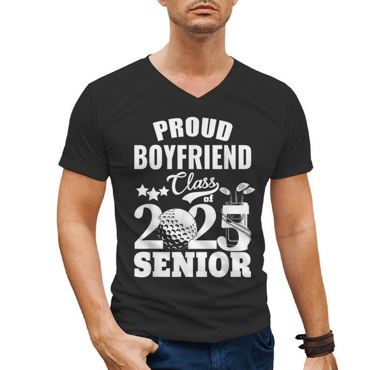 Proud Boyfriend Class Of 2025 Graduation Senior 2025 Golf Men's V-Neck T-Shirt
