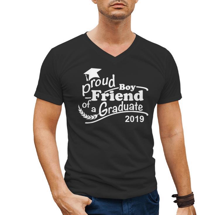 Proud Boyfriend Of A Graduate 2019 Family Graduation Shirts Men's V-Neck T-Shirt