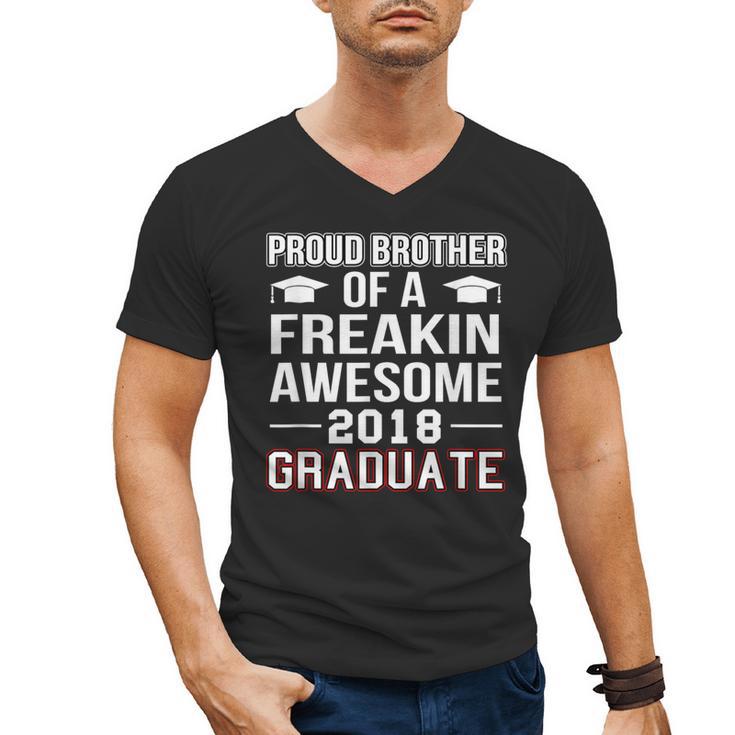 Proud Brother Of A 2018 Graduate Senior Graduation T Shirt Men's V-Neck T-Shirt
