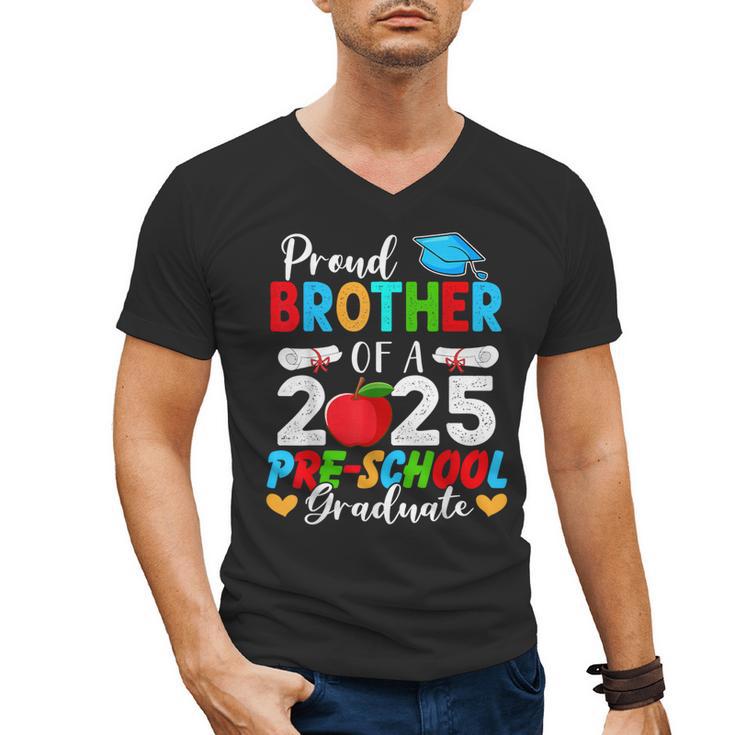 Proud Brother Of a 2025 Preschool Graduate Graduation Men's V-Neck T-Shirt