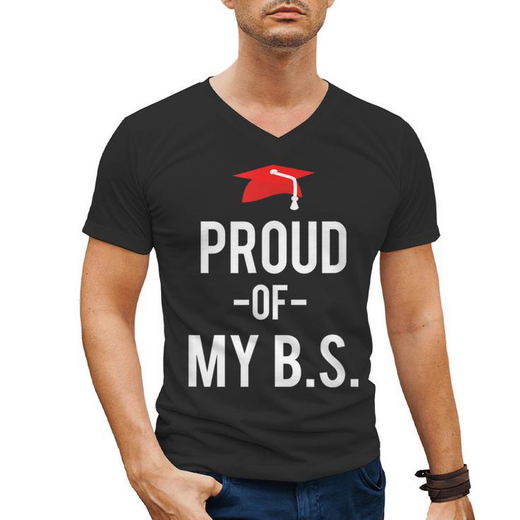 Proud Of My BS Graduation Bachelor's Degree T-Shirt Men's V-Neck T-Shirt