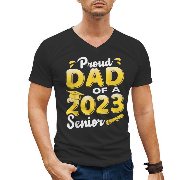 Proud Dad Of A 2023 Senior Graduation Men's V-Neck T-Shirt