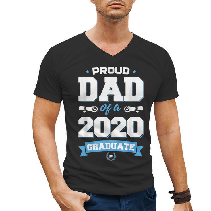 Proud Dad Of A Class Of 2020 Graduate TShirt Graduation Men's V-Neck T-Shirt
