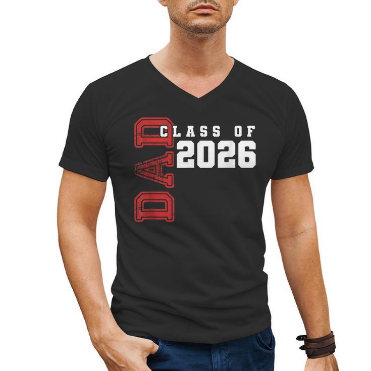 Proud Dad Of Class Of 2026 Graduate Men's V-Neck T-Shirt
