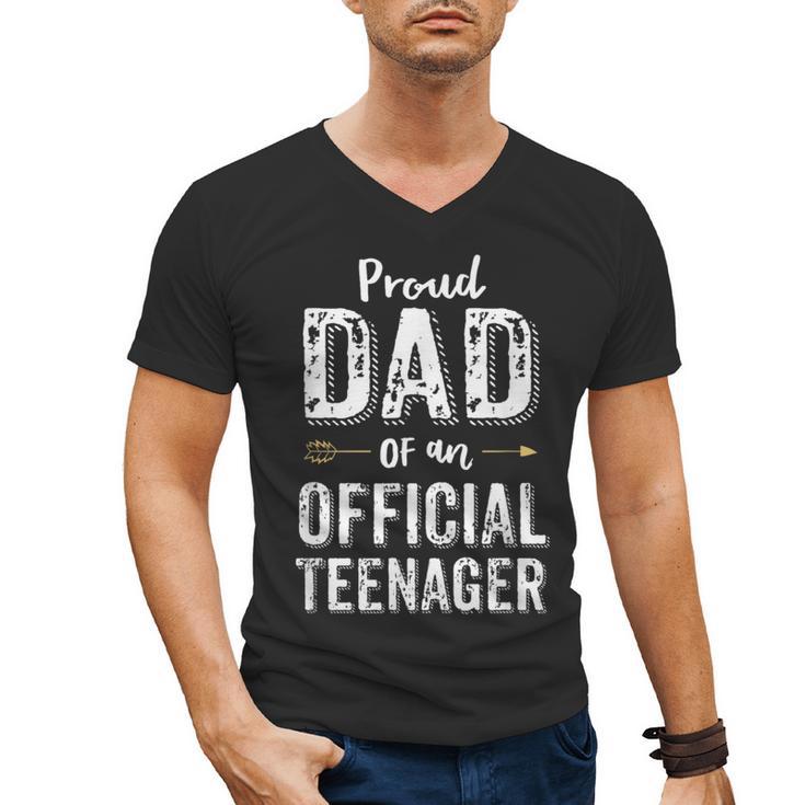 Proud Dad Of An Official TeenagerShirt Birthday Outfit Men's V-Neck T-Shirt