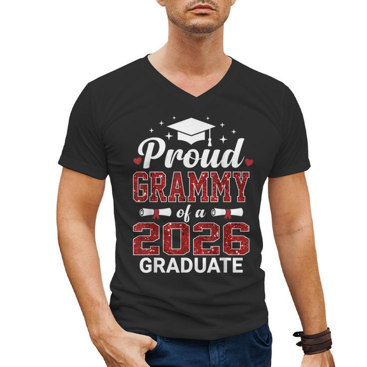 Proud Grammy Of A 2026 Graduate Class Of Graduation Men's V-Neck T-Shirt