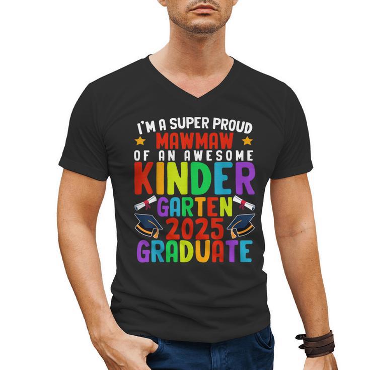 Proud MAWMAW Of Awesome Kindergarten Pre-K Graduation 2025 Men's V-Neck T-Shirt