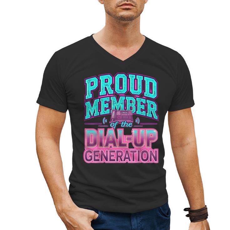 Proud Member Of The Dial Up Club Tech Nostalgia Top Men's V-Neck T-Shirt