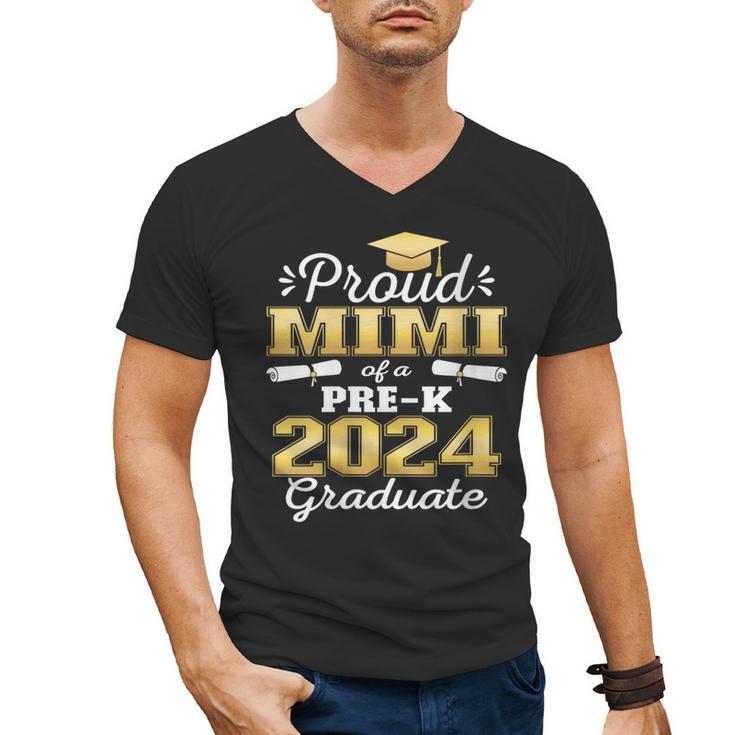 Proud Mimi Of Pre K School Graduate 2024 Graduation Mimi Men's V-Neck T-Shirt