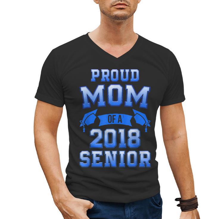 Proud Mom Of 2018 Senior Graduation T Shirt Men's V-Neck T-Shirt