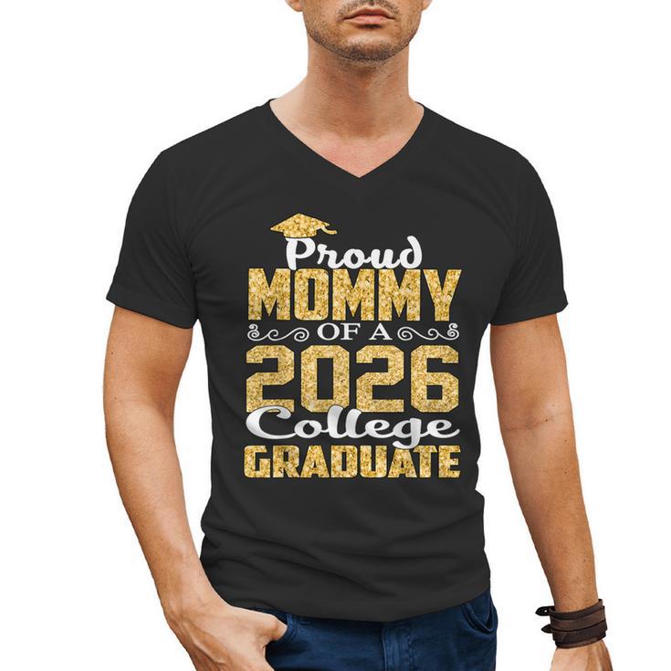 Proud Mommy Of A 2026 College Graduate Shirt Graduation Men's V-Neck T-Shirt