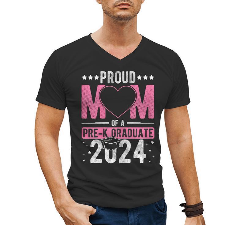 PROUD MUM OF A Pre-K GRAD 2024 Pre-K Graduation 2024 Mom Men's V-Neck T-Shirt