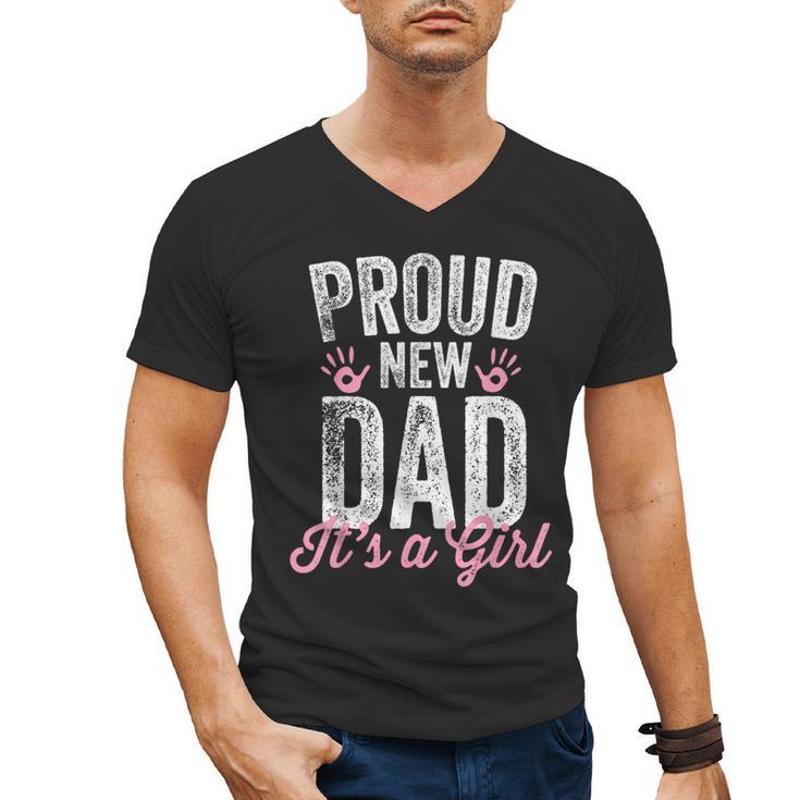 Proud New Dad It's A Girl Father To Be Soon To Be Dad Men's V-Neck T-Shirt