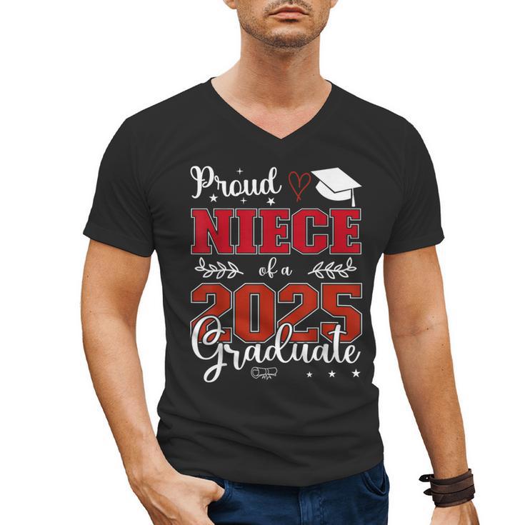 Proud Niece Of a Class Of 2025 Graduate For Graduation Men's V-Neck T-Shirt