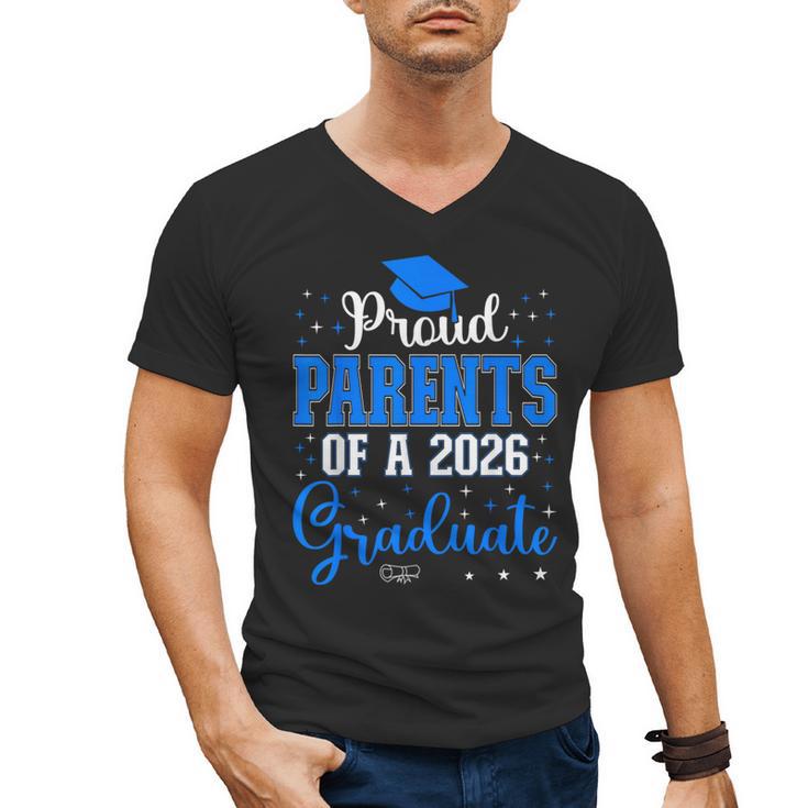 Proud Parents Of a Class Of 2026 Graduate For Graduation Men's V-Neck T-Shirt
