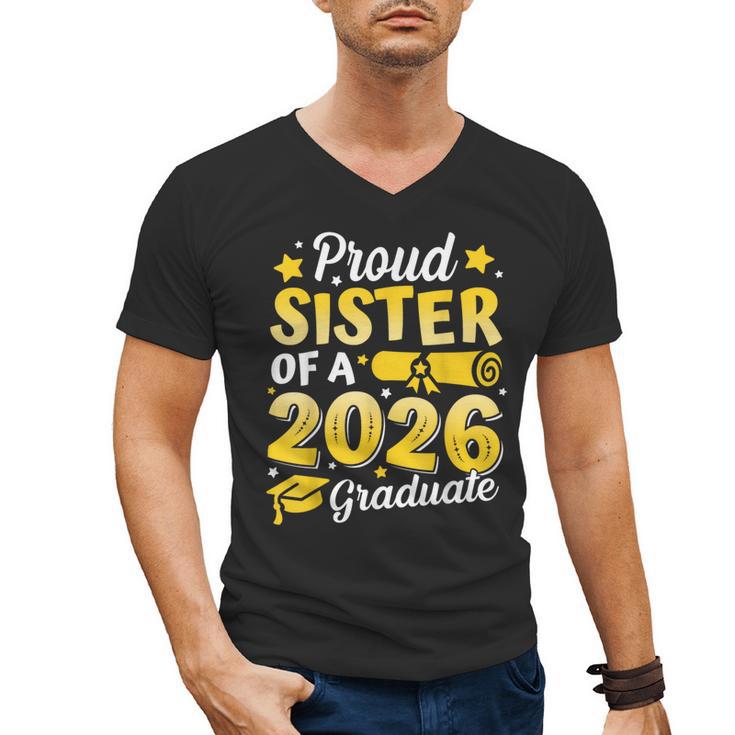 Proud Sister Of A 2026 Graduate Senior Class Graduation Men's V-Neck T-Shirt