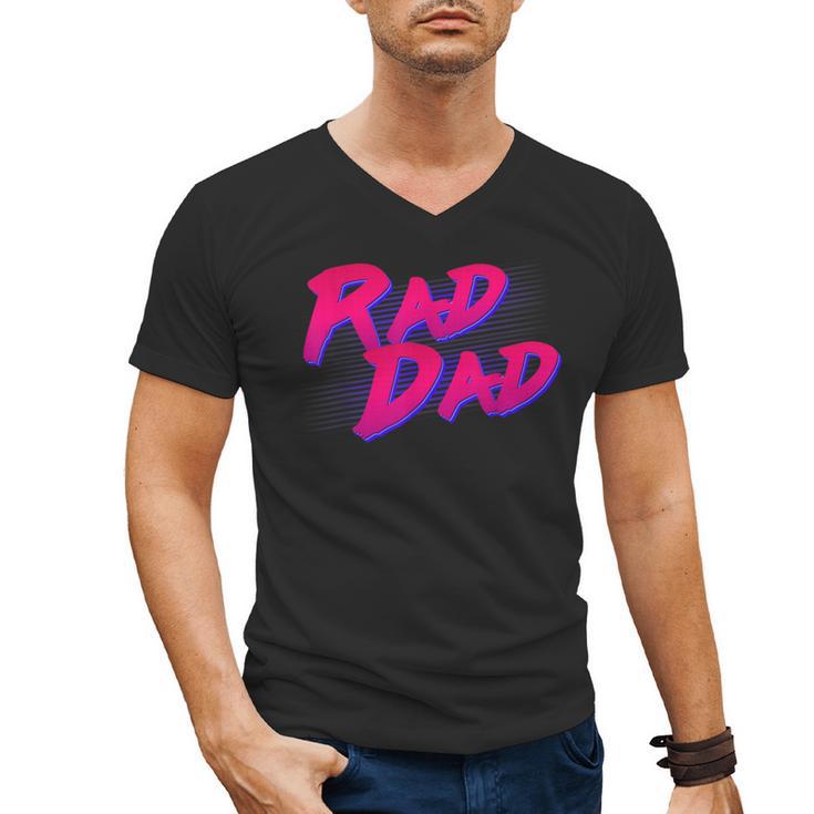 Rad Dad Retro Men's V-Neck T-Shirt