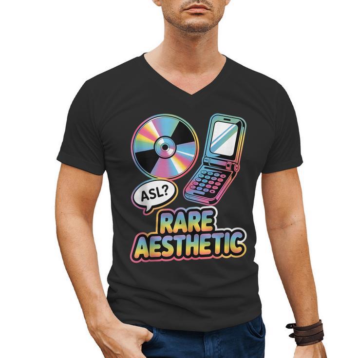 Rare Aesthetic Retro Nostalgia Y2K Vibes Men's V-Neck T-Shirt