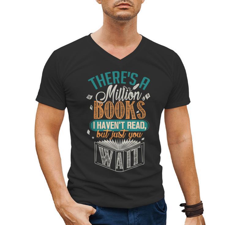 There Is a Million Books I Haven't Read Men's V-Neck T-Shirt