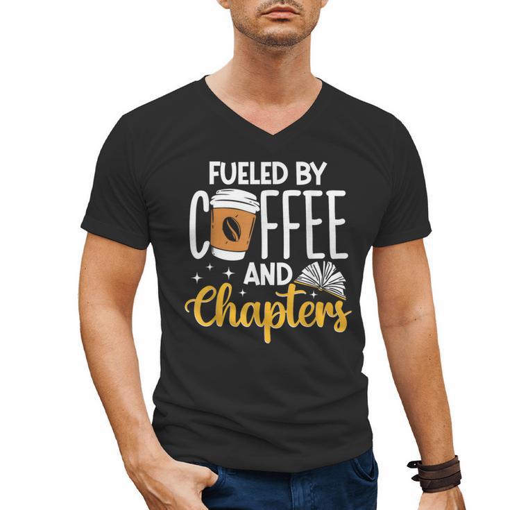 Reading Books Bookcase Book Club Bibliophile Men's V-Neck T-Shirt