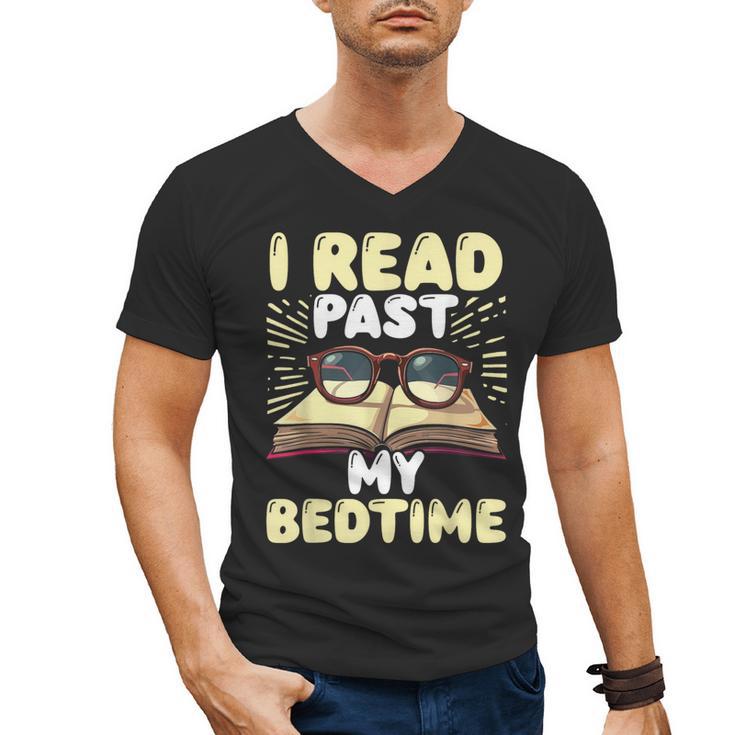 Reading Books For Kids Book Lover Bookworm Librarian Men's V-Neck T-Shirt