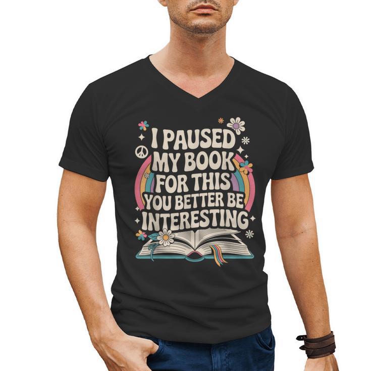 Reading Quote For Bookworm And Librarian Men's V-Neck T-Shirt