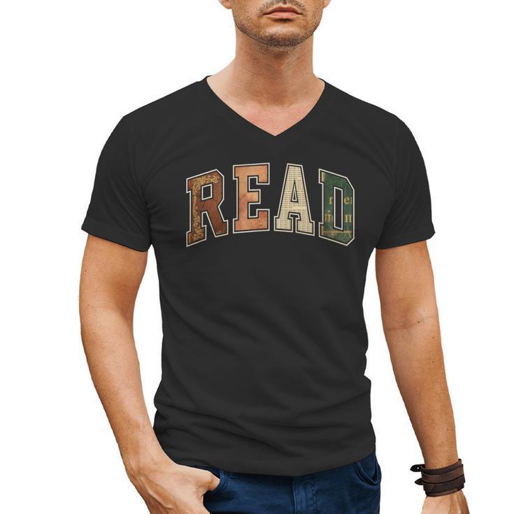 Reading Tee Read Books Teacher Librarian Book Lover Bookworm Men's V-Neck T-Shirt