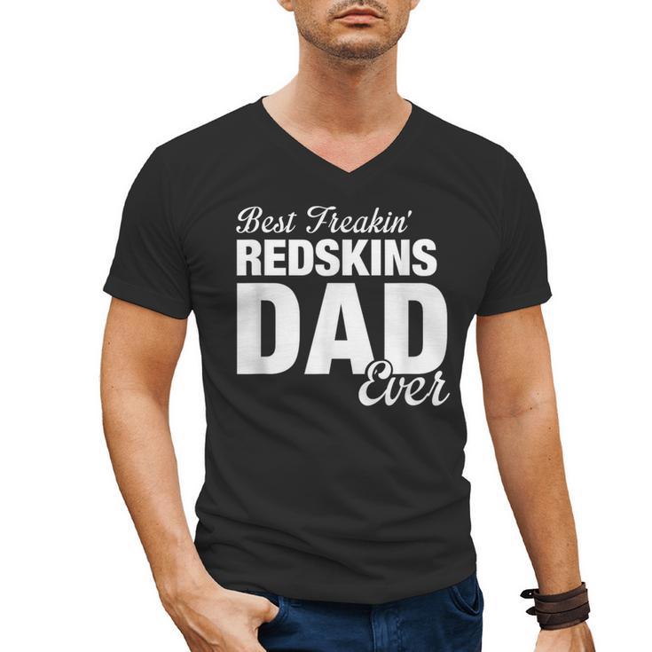 Redskins Goshen Best Freakin' Dad Ever HS Men's V-Neck T-Shirt