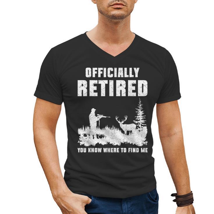 Retirement 2025 Retire Deer Hunting Retired For Dad Men's V-Neck T-Shirt