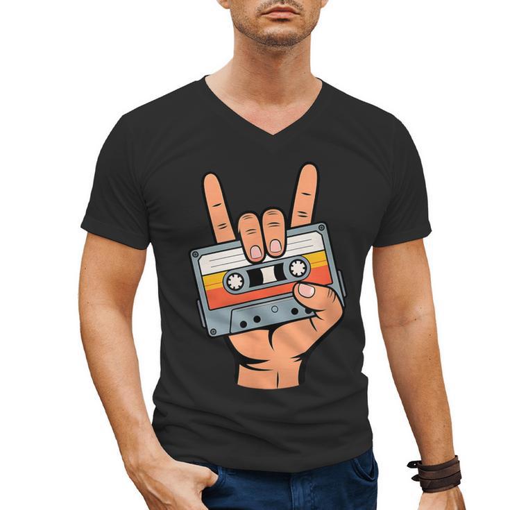 Retro Cassette Tape For 80s & 90s Nostalgia Men's V-Neck T-Shirt