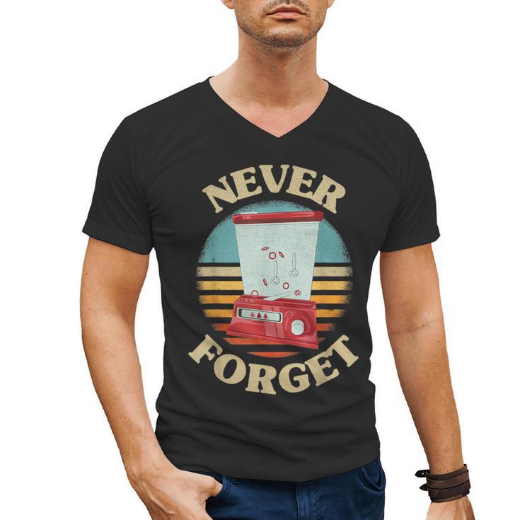 Retro Gaming Never Forget Nostalgia Vintage Men's V-Neck T-Shirt