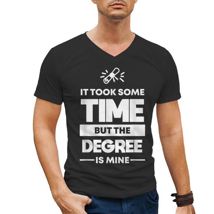Returning Adult College Graduation T-Shirt Men's V-Neck T-Shirt
