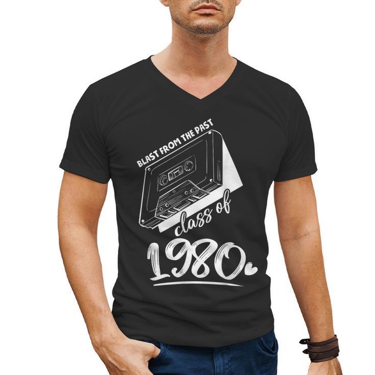 Reunion Class Of 1980 School Graduation Blast From The Past Men's V-Neck T-Shirt