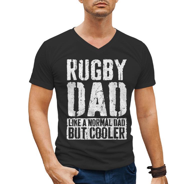 Rugby Dad Shirt Men Fathers Day Rugby Dad Men's V-Neck T-Shirt