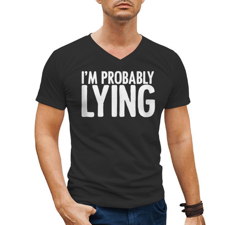 Sarcasm Humor Sassy Quote For Introvert People Men's V-Neck T-Shirt