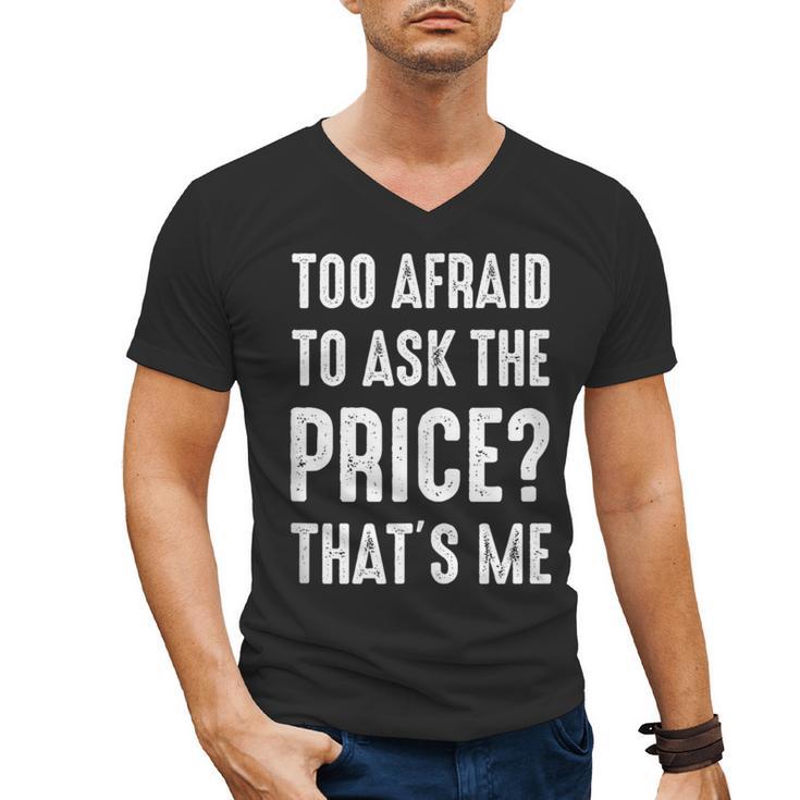 Sarcastic Budget Shopper Introvert Shopping Humor Men's V-Neck T-Shirt