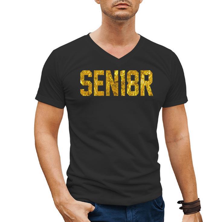 SEN18R Senior 2018 High School Graduation Party  T-Shirt Men's V-Neck T-Shirt