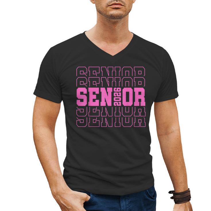 Senior 2026 Class Of 2026 Boys Girls Matching Graduation Men's V-Neck T-Shirt