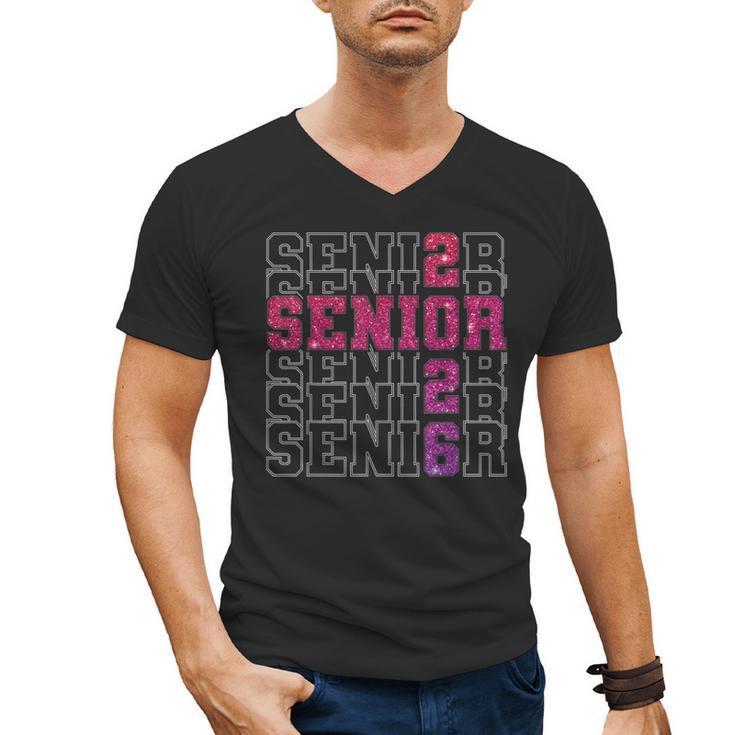 Senior 2026 Class Of 2026 Graduation 2026 Pink Girl Women Men's V-Neck T-Shirt