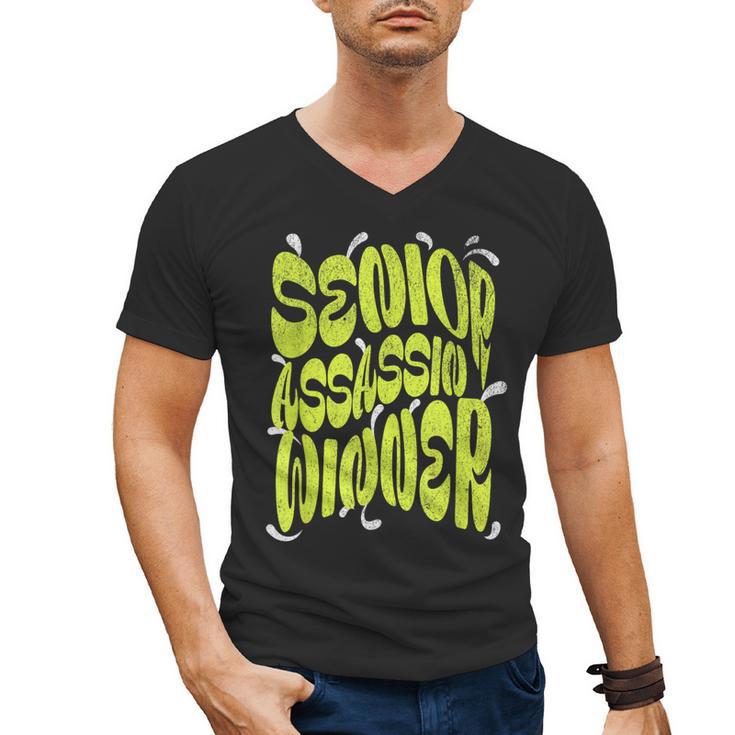 Senior Assassin Winner School Graduation Water Game Men's V-Neck T-Shirt