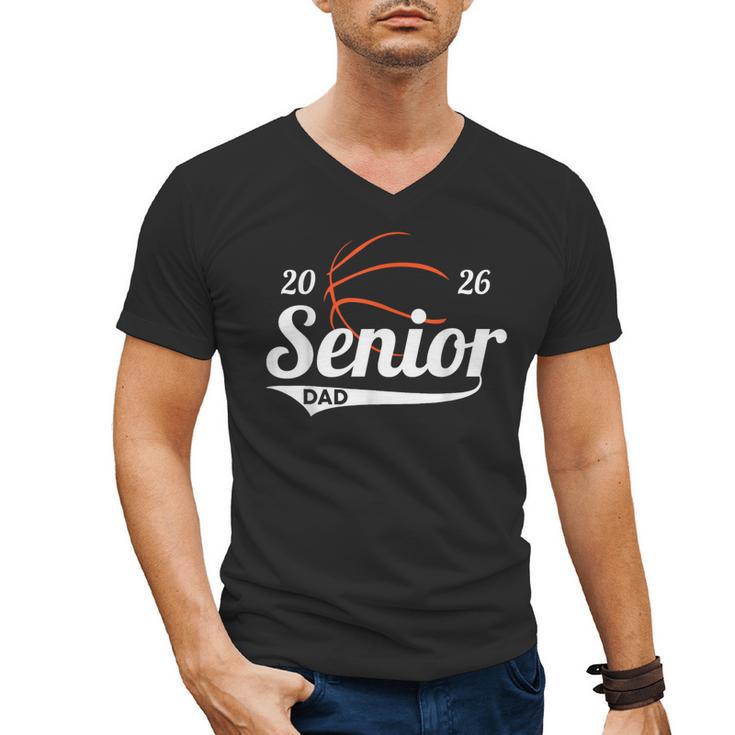 Senior Basketball Dad Class Of 2026 Graduation Graduate Men's V-Neck T-Shirt