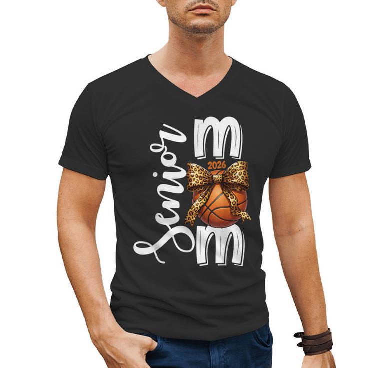 Senior Basketball Mom Class Of 2026 Player Graduation Grad Men's V-Neck T-Shirt